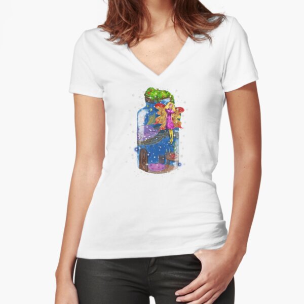 Fitted V-Neck T-Shirt