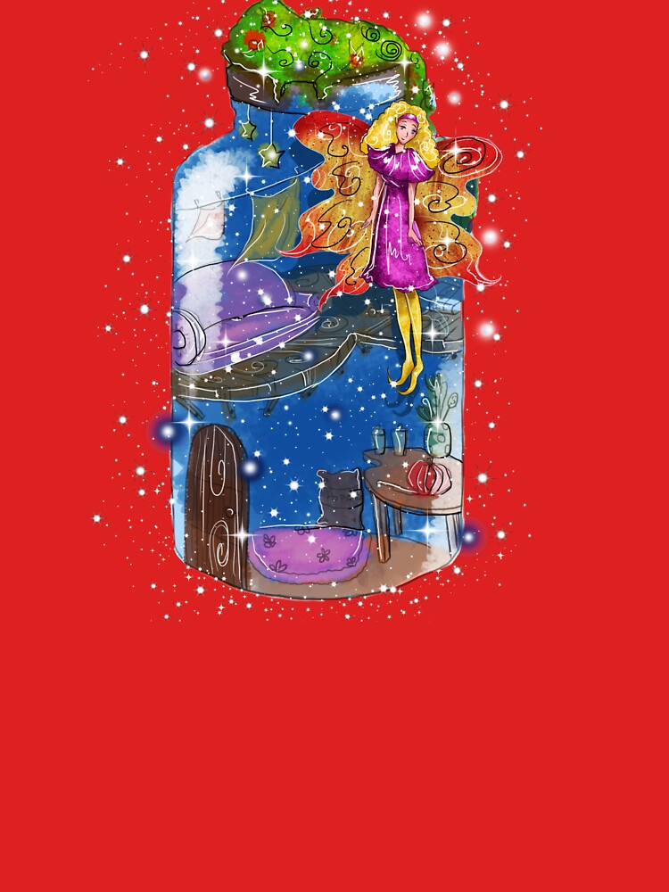 Thumbnail 3 of 3, Fitted Scoop T-Shirt, Molly The Mason Jar Fairy™ designed and sold by TeelieTurner.