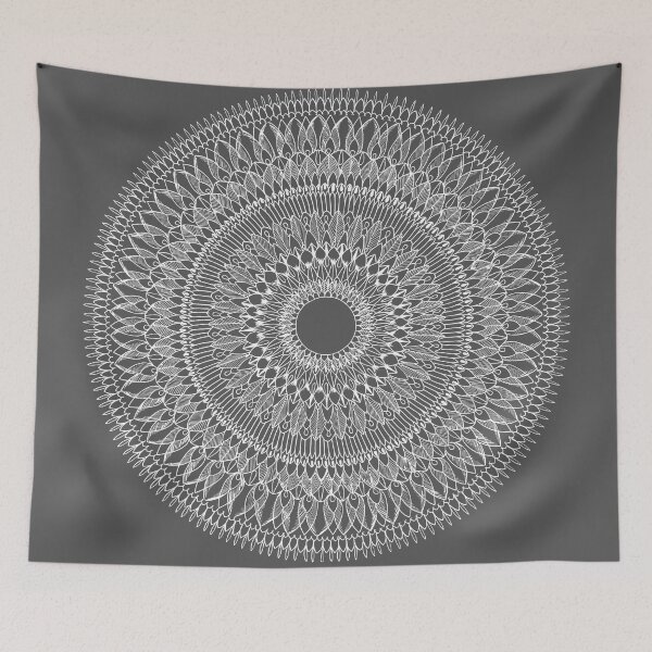 Item preview, Tokyo Mandala | Grey - SimmyGhatt designed and sold by simmyghatt.