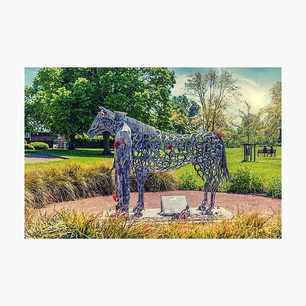 Warhorse Memorial Pershore Photographic Print