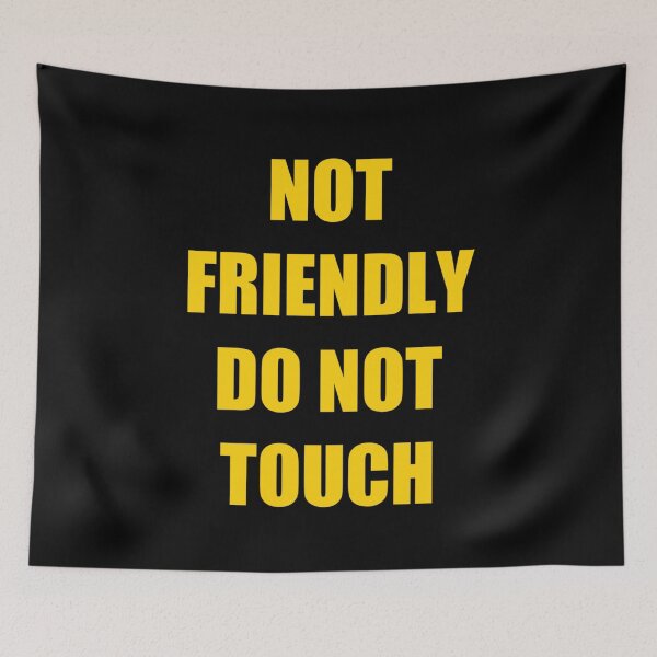 Item preview, Not Friendly Do Not Touch designed and sold by RaglanRose.