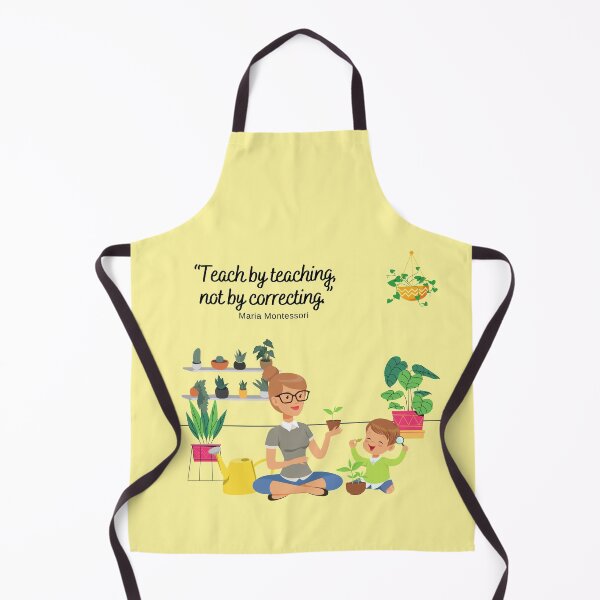 Item preview, TEACH BY TEACHING, NOT BY CORRECTING, MARIA MONTESSORI, Quotes By Famous People designed and sold by TeyMank.