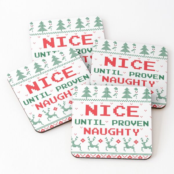Item preview, Nice Until Proven Naughty, Ugly Sweater Christmas designed and sold by Chelsealuv Krigbaum.