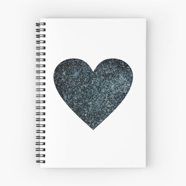 Item preview, Beautiful bleu in black Glitter Heart Glamour  designed and sold by ArtOneDesign.