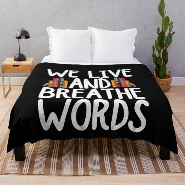 Item preview, We live and breathe words designed and sold by ronaldsonou.