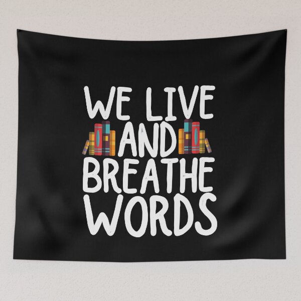 Item preview, We live and breathe words designed and sold by ronaldsonou.