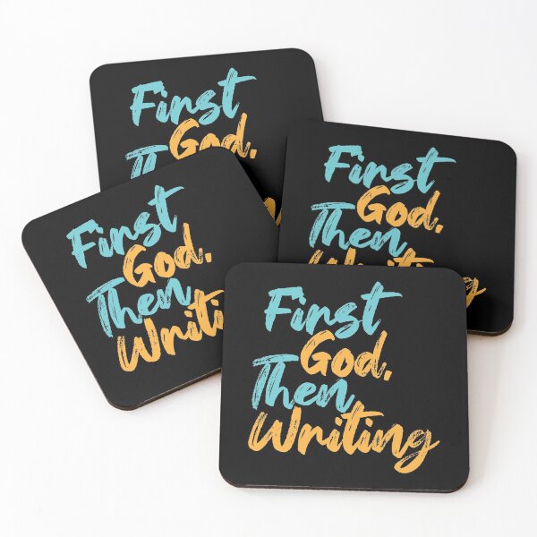 Item preview, First God Then Writing designed and sold by Creatively Torn.