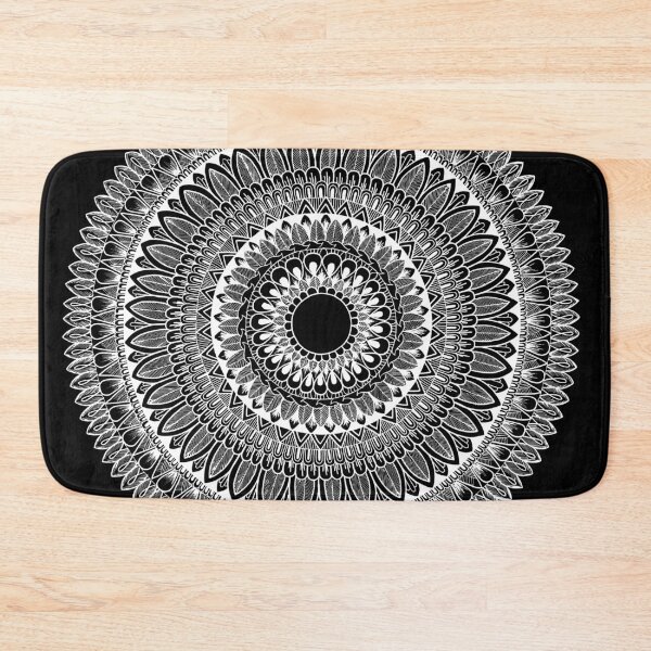 Item preview, Leaved Mandala Black - SimmyGhatt designed and sold by simmyghatt.