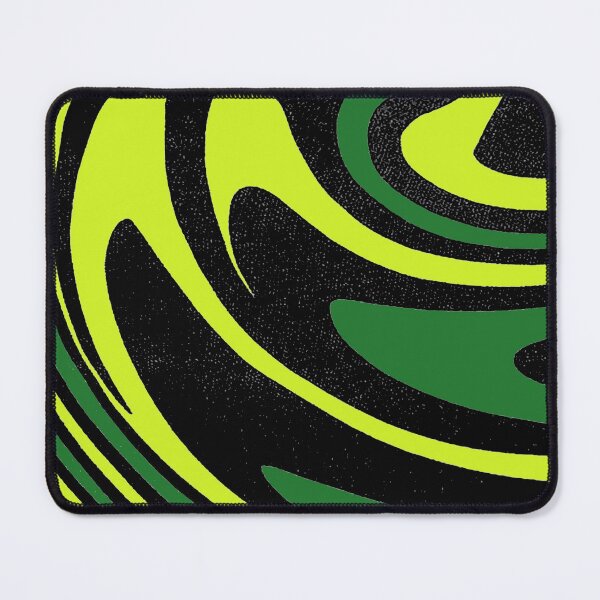 Item preview, Midcentury modern pattern, curvey, waves,green yellow and black abstract pattern, 1960s pattern, bad trip designed and sold by Nostrathomas66.