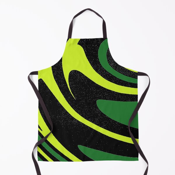 Item preview,  Midcentury modern pattern, curvey, waves,green yellow and black abstract pattern, 1960s pattern, bad trip designed and sold by Nostrathomas66.