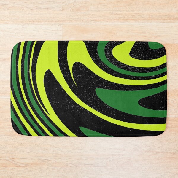 Item preview,  Midcentury modern pattern, curvey, waves,green yellow and black abstract pattern, 1960s pattern, bad trip designed and sold by Nostrathomas66.