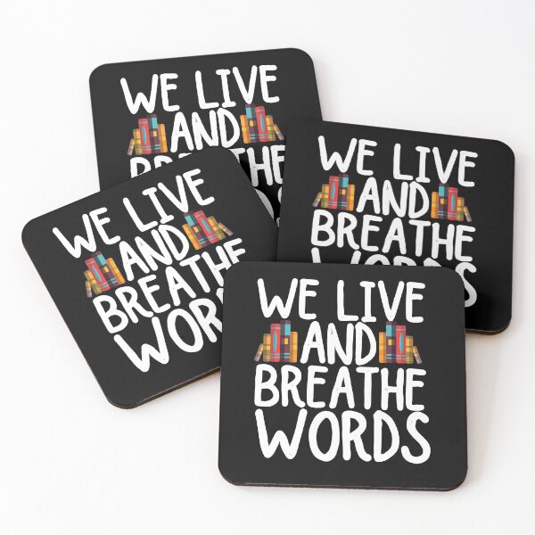 Item preview, We live and breathe words designed and sold by ronaldsonou.