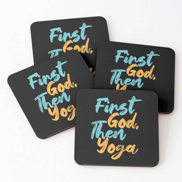 Item preview, First God Then Yoga designed and sold by Creatively Torn.