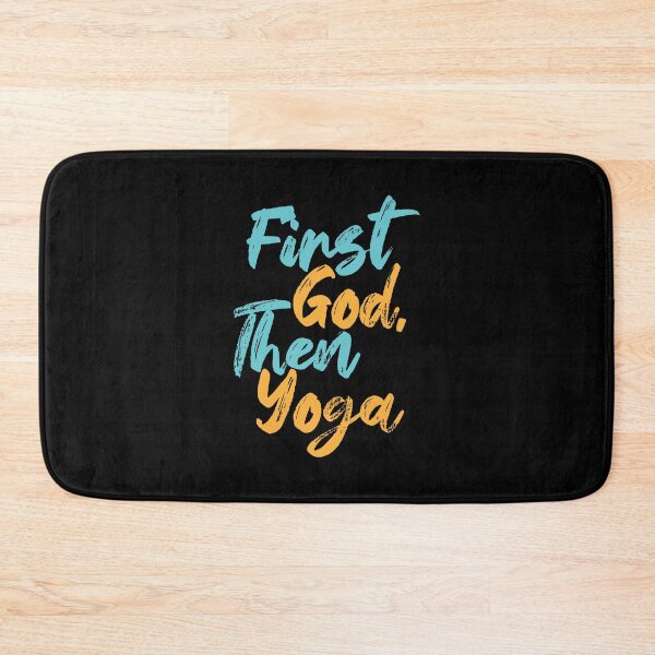 Item preview, First God Then Yoga designed and sold by Creatively Torn.