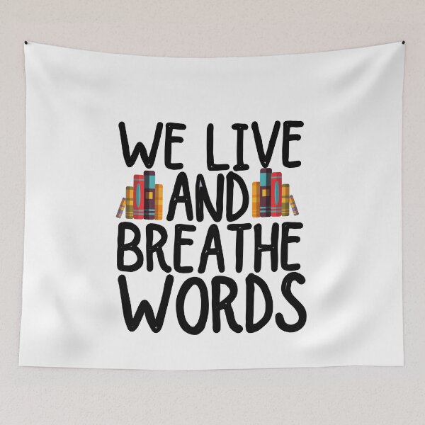 Item preview, We live and breathe words designed and sold by ronaldsonou.