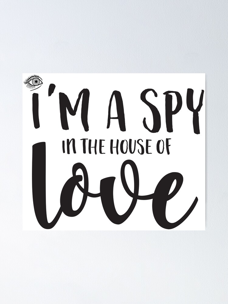 Im A Spy In House Of Love Jim Morrison Lyrics Quotes Typography Poster