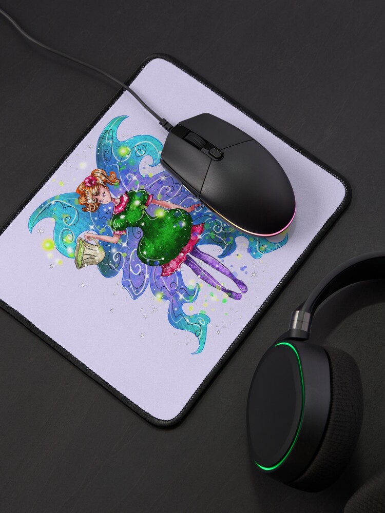 Thumbnail 4 of 5, Mouse Pad, Tyra The Teacup Fairy™ designed and sold by TeelieTurner.