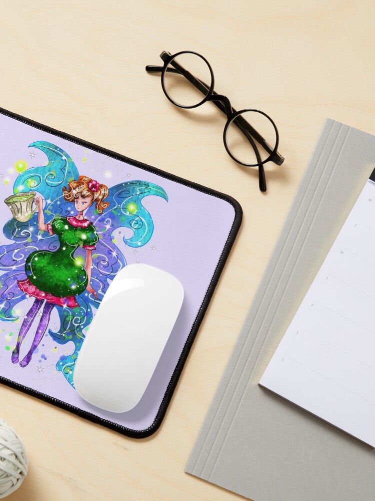 Thumbnail 3 of 5, Mouse Pad, Tyra The Teacup Fairy™ designed and sold by TeelieTurner.