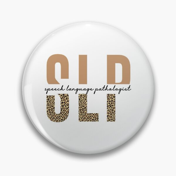 Item preview, SLP Speech language pathologist Cheetah typography | Speech language Pathology | Speech pathologist gifts designed and sold by Violet Treasures.