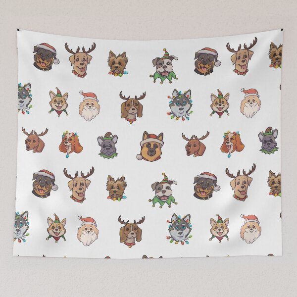 Aperçu de l'œuvre 12 chiens de Noël créée et vendue par artbysusant.