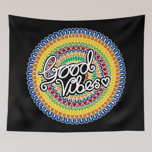 Item preview, Good Vibes Mandala by SimmyGhatt designed and sold by simmyghatt.