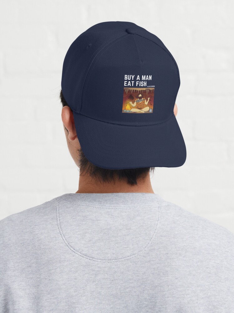 Buy a man eat fish Cap for Sale by REFI INOS