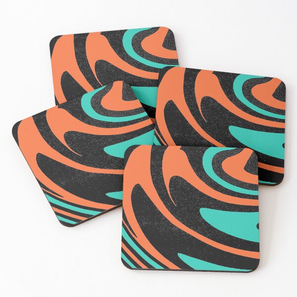 Item preview,  Midcentury modern pattern, curvey, waves,green yellow and black abstract pattern, 1960s pattern, bad trip designed and sold by Nostrathomas66.
