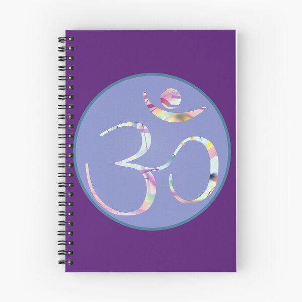 Item preview, OM Logo - Fractal Pattern on Purple designed and sold by Fractal Journeys, etc. .