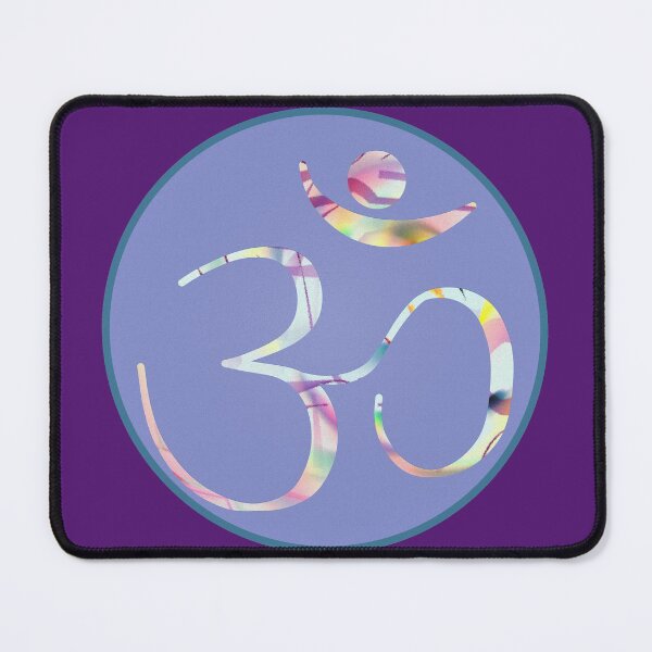 Item preview, OM Logo - Fractal Pattern on Purple designed and sold by Fractal Journeys, etc. .