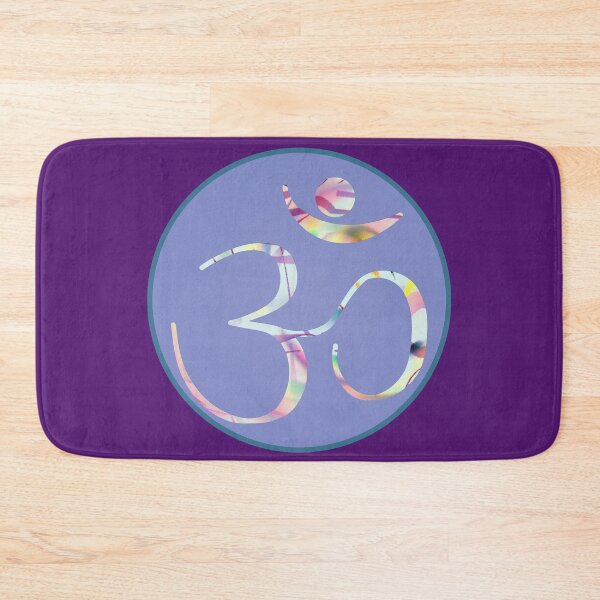 Item preview, OM Logo - Fractal Pattern on Purple designed and sold by Fractal Journeys, etc. .