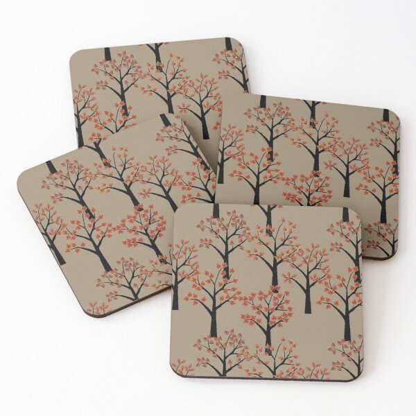 Item preview, 5 Fall Trees on gray designed and sold by PlaneNsimple.
