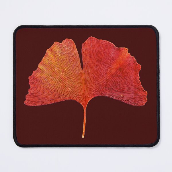 Item preview, Fall Autumn Leaf Red Orange Ginkgo Biloba  designed and sold by badlydrawnbabe.