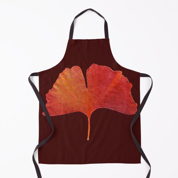 Item preview, Fall Autumn Leaf Red Orange Ginkgo Biloba designed and sold by badlydrawnbabe.