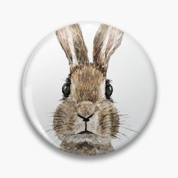 Item preview, hand painted cute innocent rabbit watercolor  designed and sold by ColorandColor.