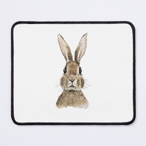 Item preview, hand painted cute innocent rabbit watercolor designed and sold by ColorandColor.