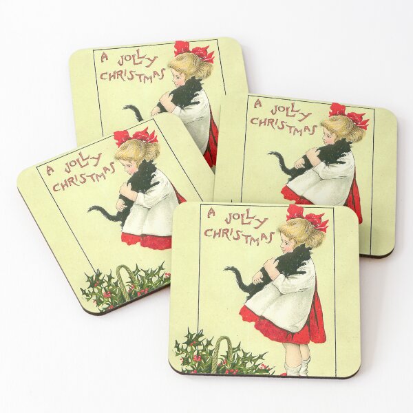 Item preview, Vintage "A Jolly Christmas" Postcard designed and sold by Douglas E. Welch Design and Photography.