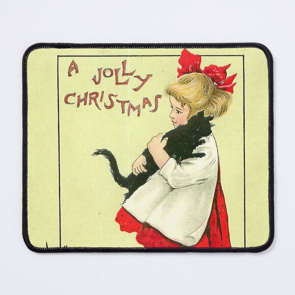Item preview, Vintage "A Jolly Christmas" Postcard designed and sold by Douglas E. Welch Design and Photography.