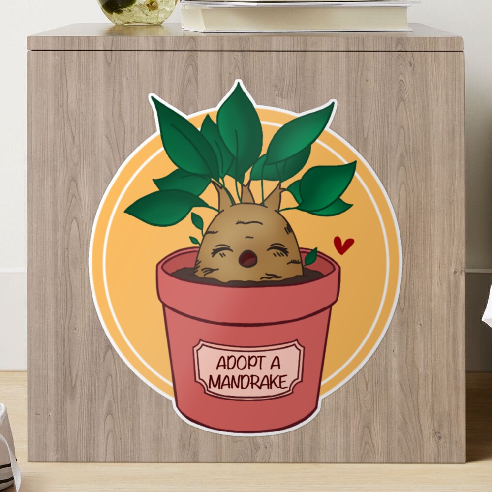 Adopt a Mandrake Sticker for Sale by mmdr07