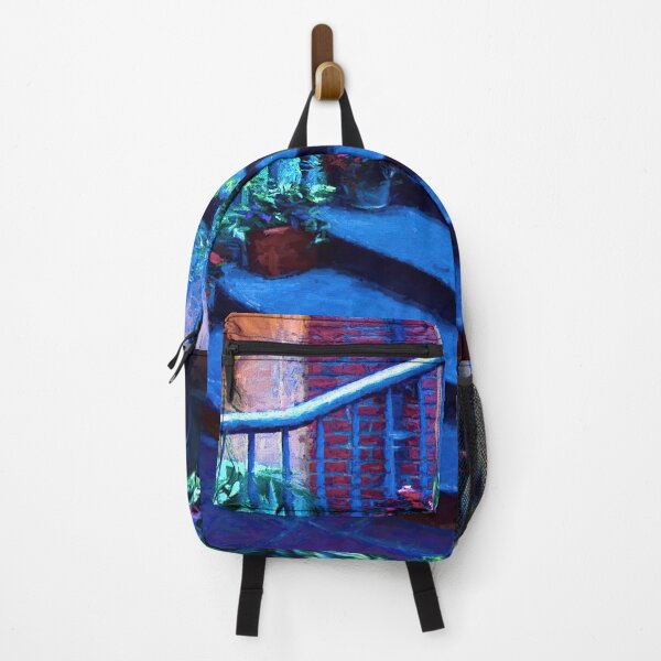 Item preview, Blue Floral Stairway designed and sold by plugsnpixels.