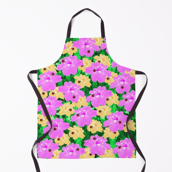 Item preview, Pink and yellow flowers, ladybugs and leaves pattern designed and sold by wagnerps.