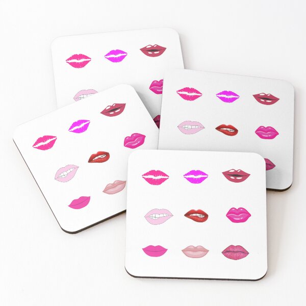 Item preview, Pink Pout Lips/Nine, Cute Pink, Pouty Lip Stickers/Hot Pink Aesthetic  designed and sold by haRexia.
