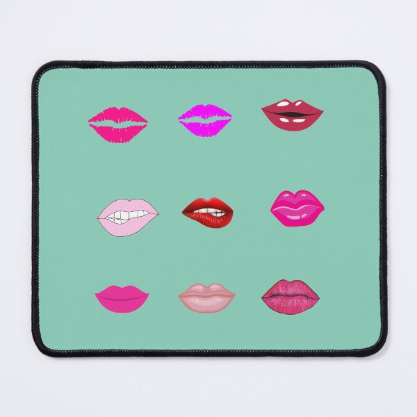 Item preview, Pink Pout Lips/Nine, Cute Pink, Pouty Lip Stickers/Hot Pink Aesthetic designed and sold by haRexia.