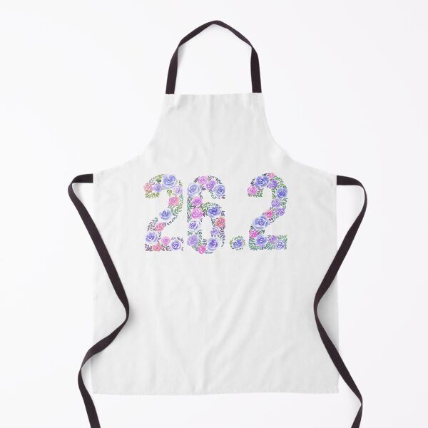 Item preview, Watercolor floral letters 26.2 marathon art - blue version, gift for runner designed and sold by fengyuhao.