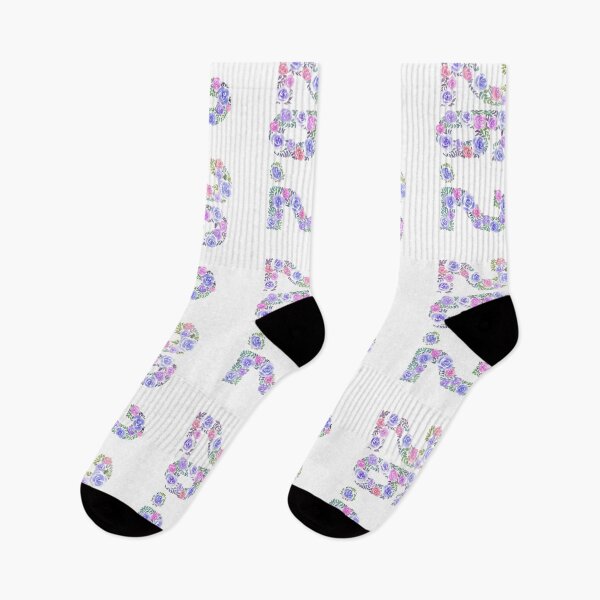 Item preview, Watercolor floral letters 26.2 marathon art - blue version, gift for runner designed and sold by fengyuhao.