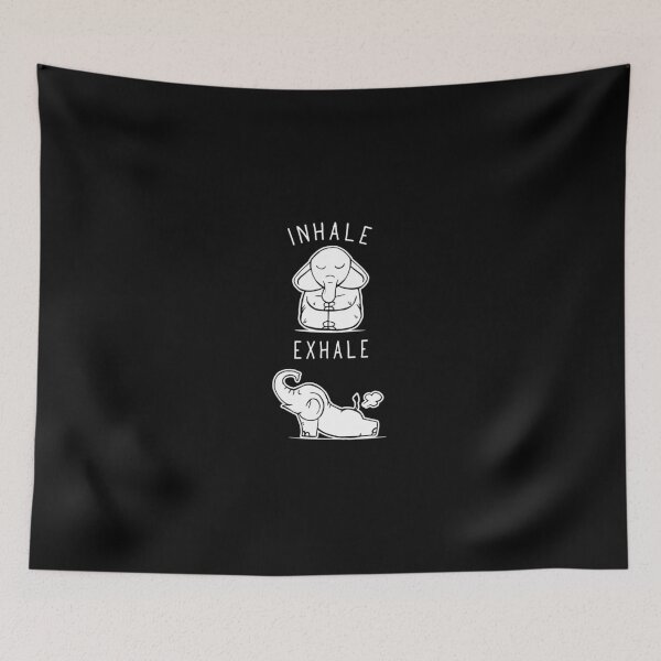Item preview, Funny Elephant Inhale Exhale Yoga designed and sold by ONCE ADAM.