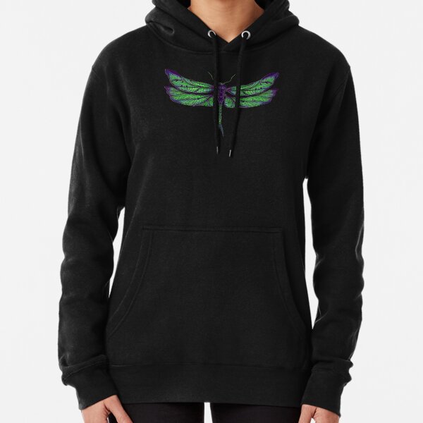 Dragonfly - Dark Colours Pullover Hoodie