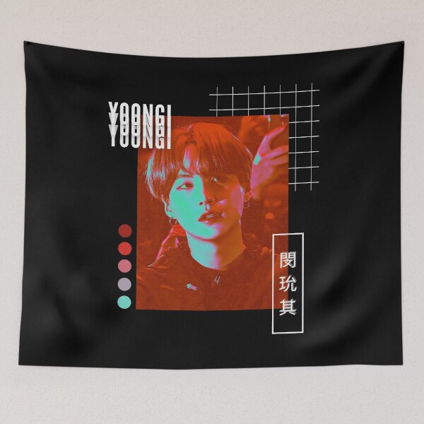 Item preview, BTS Suga Vaporwave Collage designed and sold by sakurapalette.