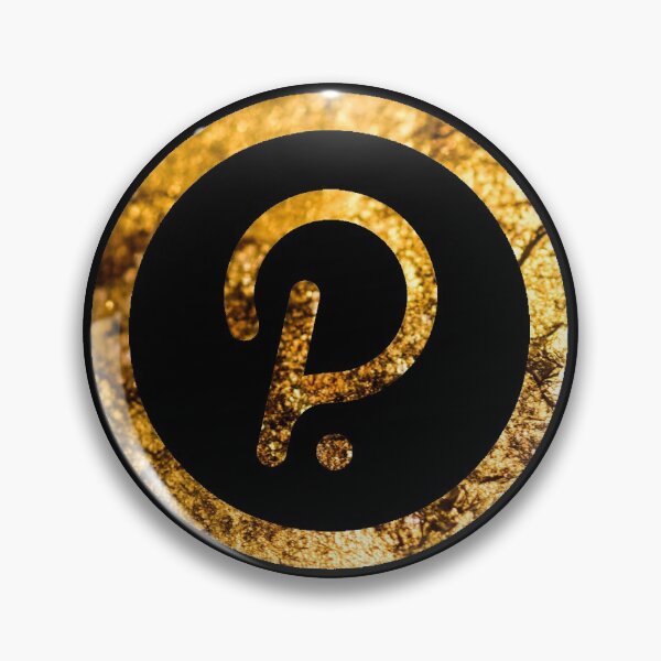 Artikelvorschau, Polkadot (DOT) Faltiges goldenes Logo entworfen und verkauft von issaapparel.