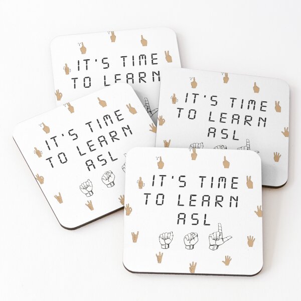 Item preview, It's time to learn ASL  designed and sold by adilelassouli.