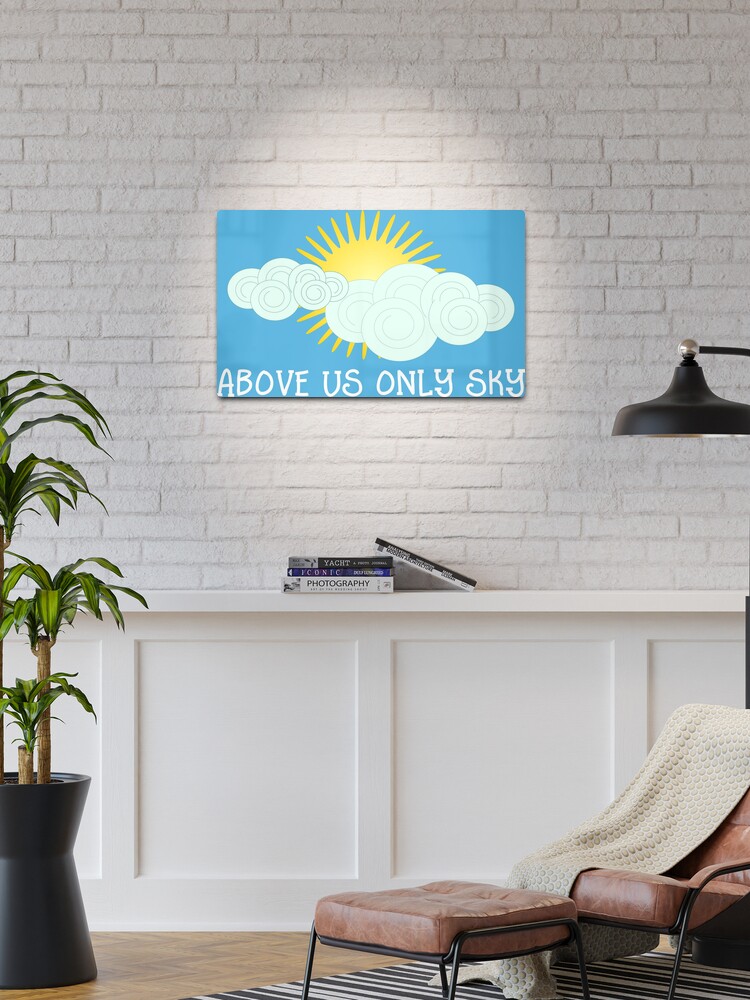 Imagine - John Lennon - Above Us Only Sky Lyrics Text Poster for Sale by  Sago-Design